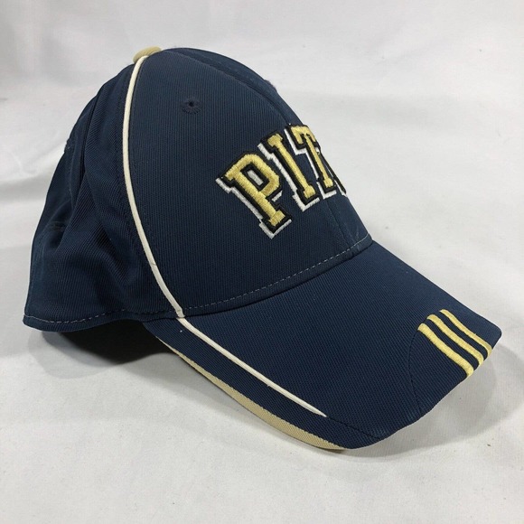 Adidas University of Pittsburgh Pitt Panthers Baseball Cap Hat Embroidered S/M - Picture 3 of 12